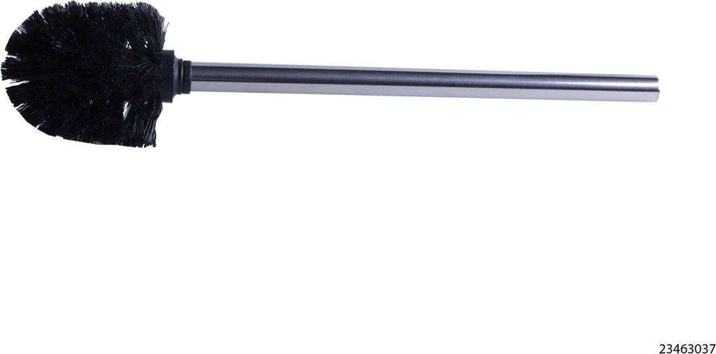Edelstahl Toilettenburste/Toilettenburste schwarz - 34 cm - Rostfreier Stahl