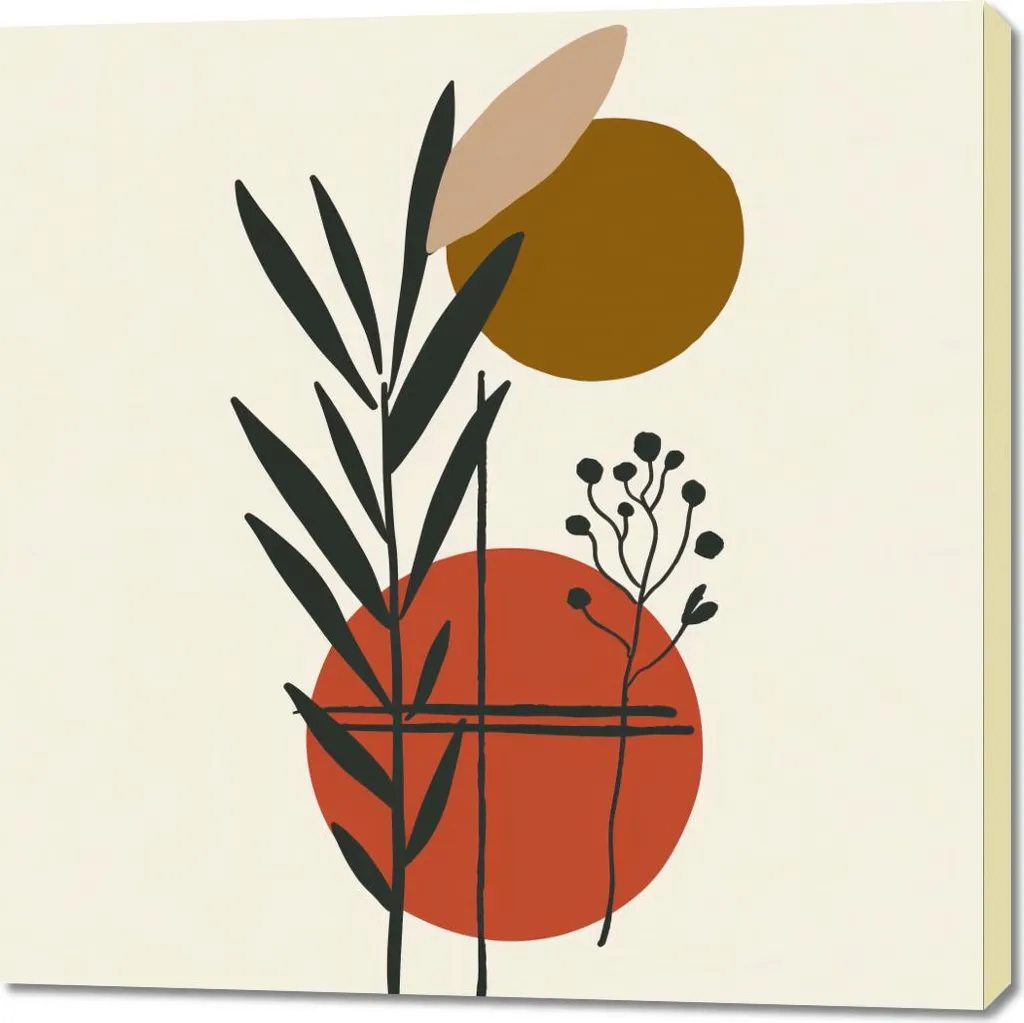 Quadro 100x100 Contrasto Botanico - Il Must-Have per la tua Casa