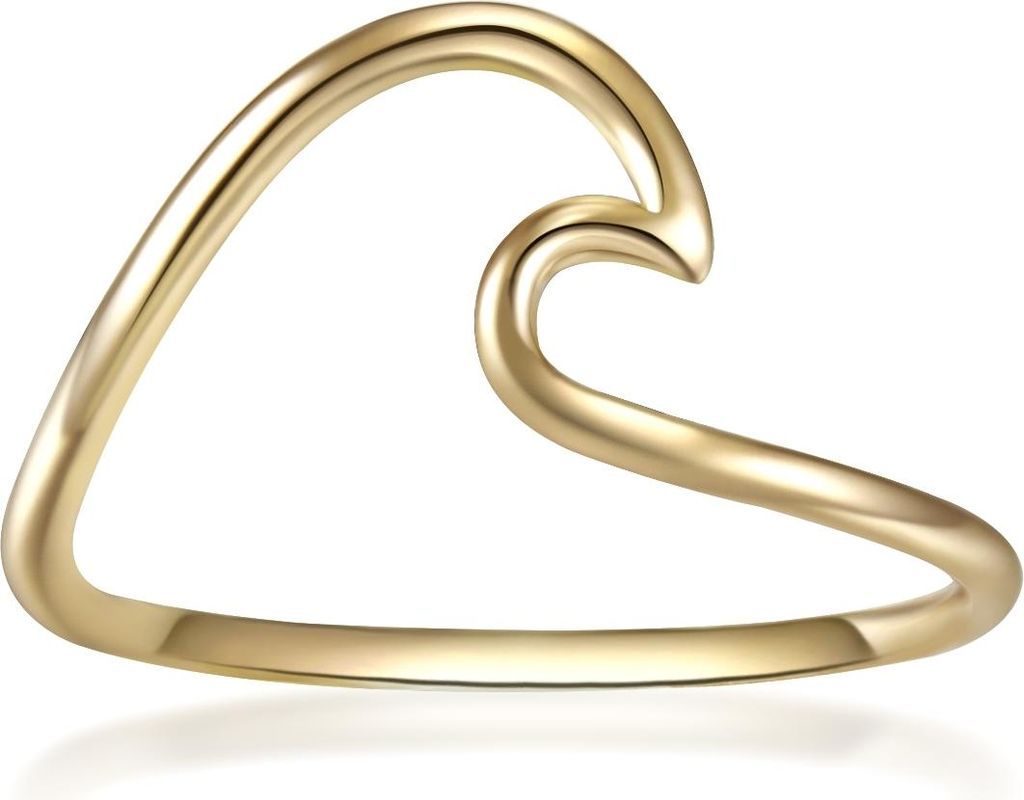 Ring Sterling Silber gelbgold 54