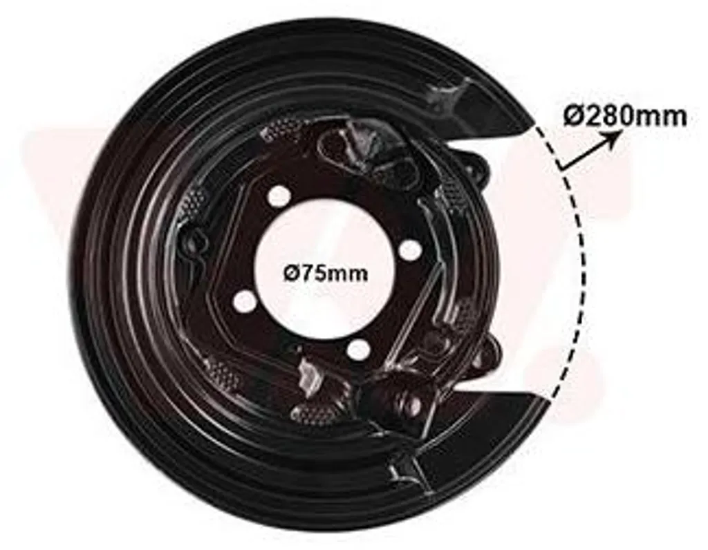Tôle protection disque frein arrière résistant rouille Toyota Corolla