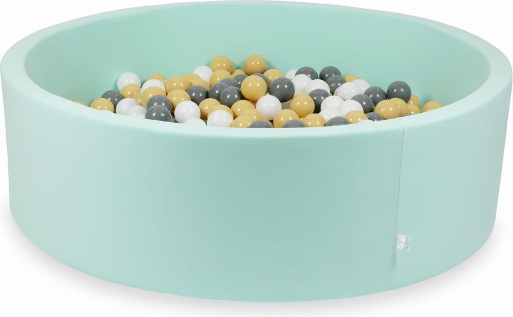 Dry Mint Pool 130x40 mit 700 Bällen: Beige, Grau, Weiß