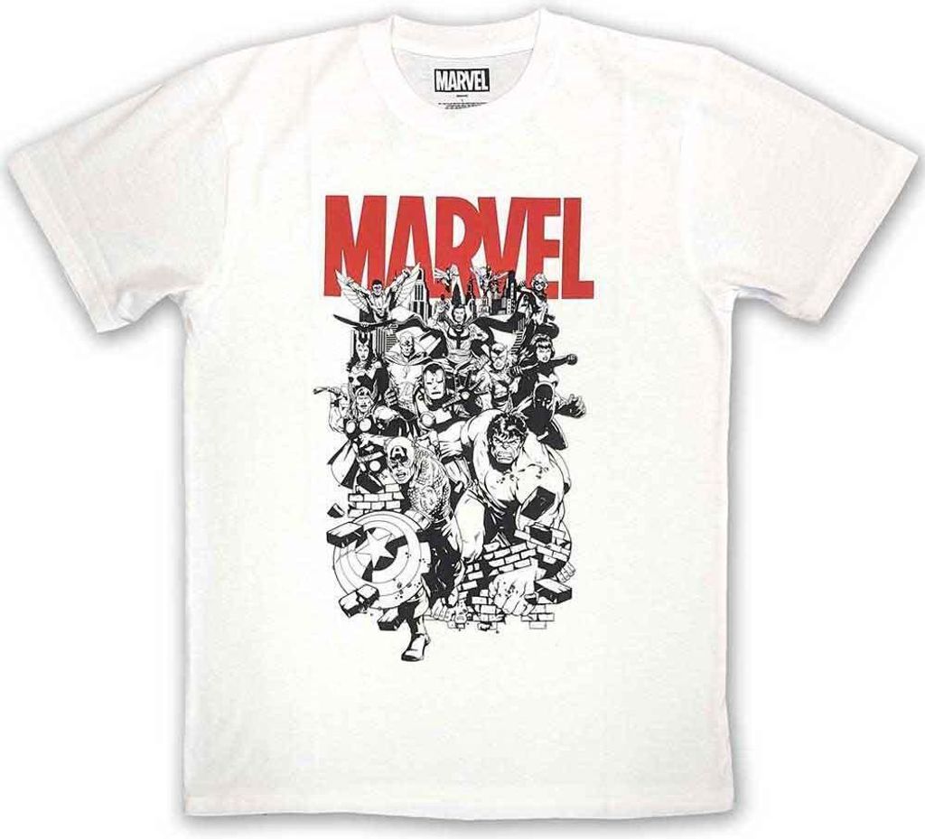 Marvel Comics - T-Shirt für Herren/Damen Uni RO10201 (L) (Weiß)