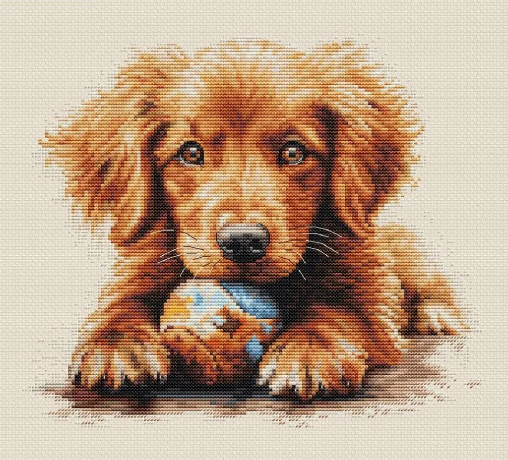 Kit Punto Croce Luca-S Playtime 22x19cm - Ricamo Completo Zweigart Aida