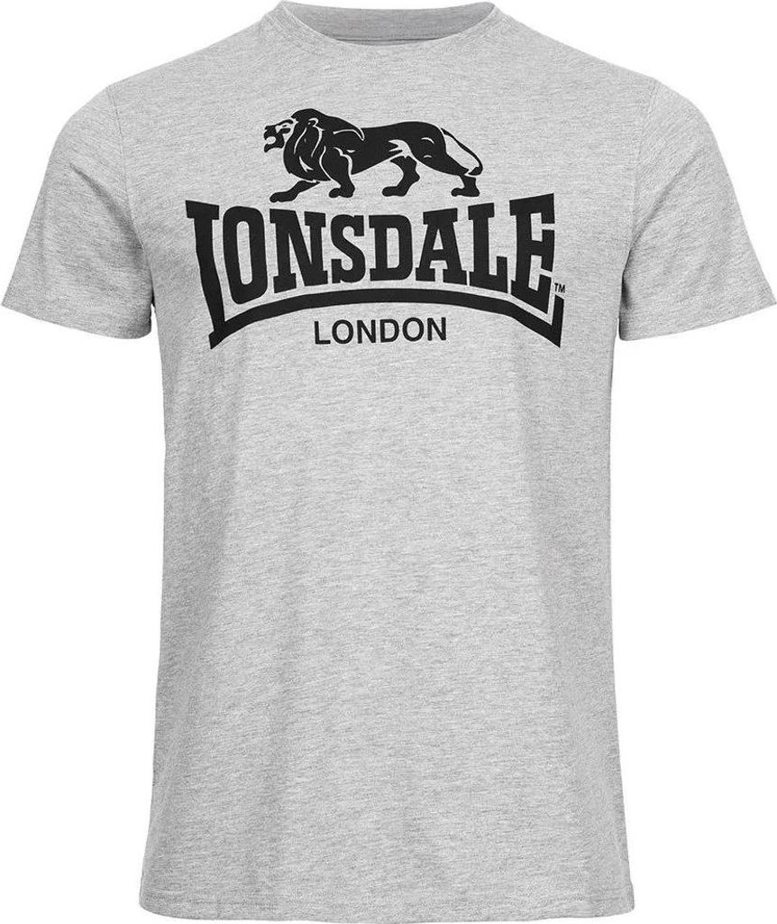 Pánske tričko regular fit LOGO Marl Grey XXXL Lonsdale Obrázok produktu 
