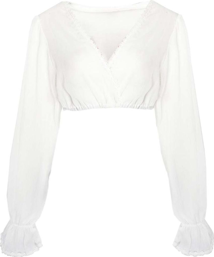 Dirndlbluse Filomena Langarm ecru 38