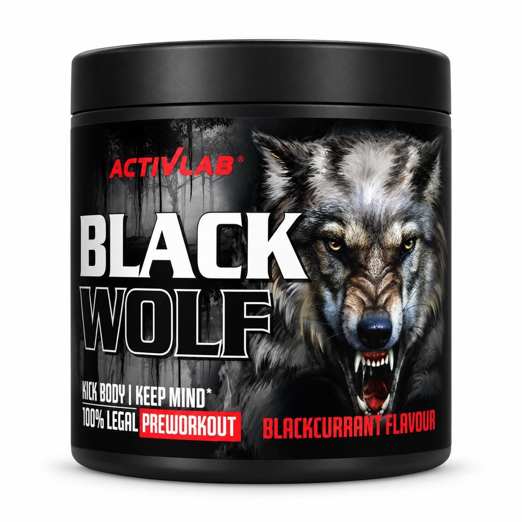 ACTIVLAB Black Wolf, pre-workout supplement met zwarte Productafbeelding 