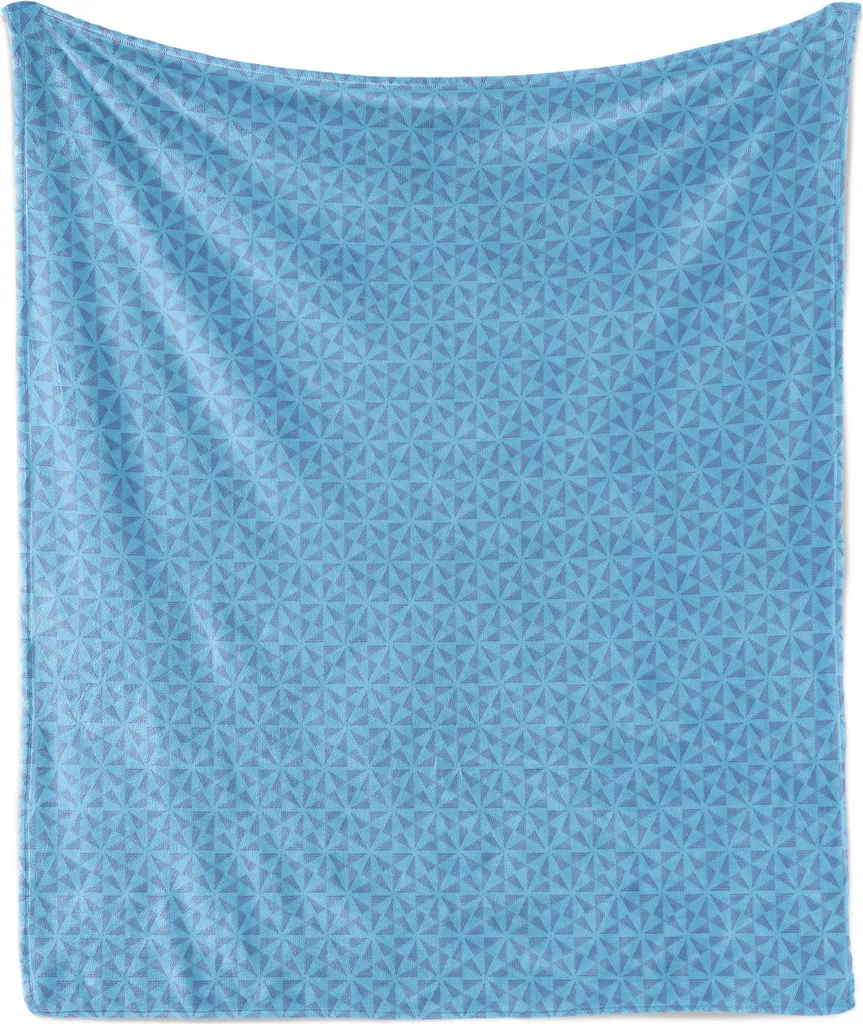 Coperta Pile Flanella ABAKUHAUS 125x175 Azzurro - Plaid Divano Soffice