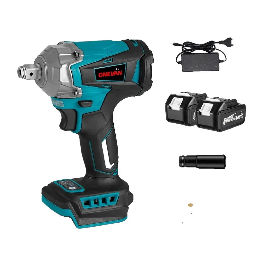 Avvitatore Elettrico Impulsi 1200 Nm Brushless - Kit 2 Batterie