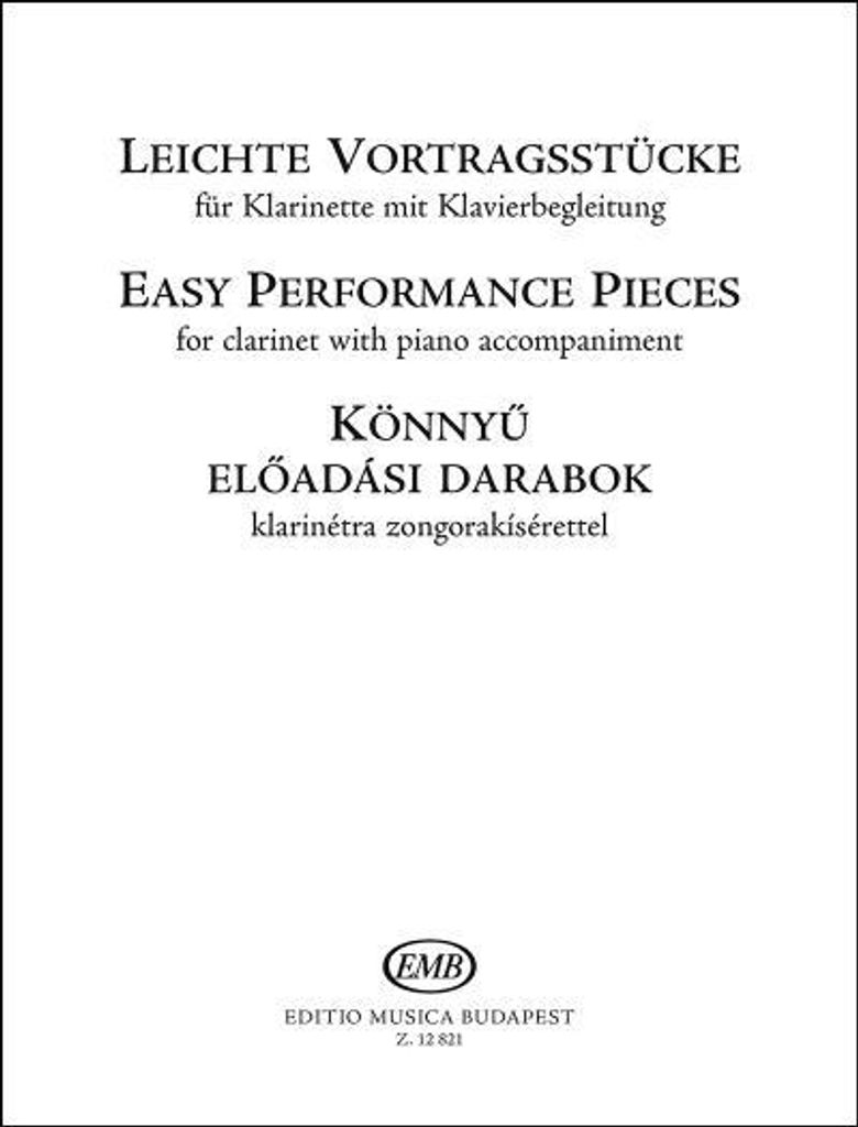 Leichte Vortragsstücke für Klarinette und Klavier