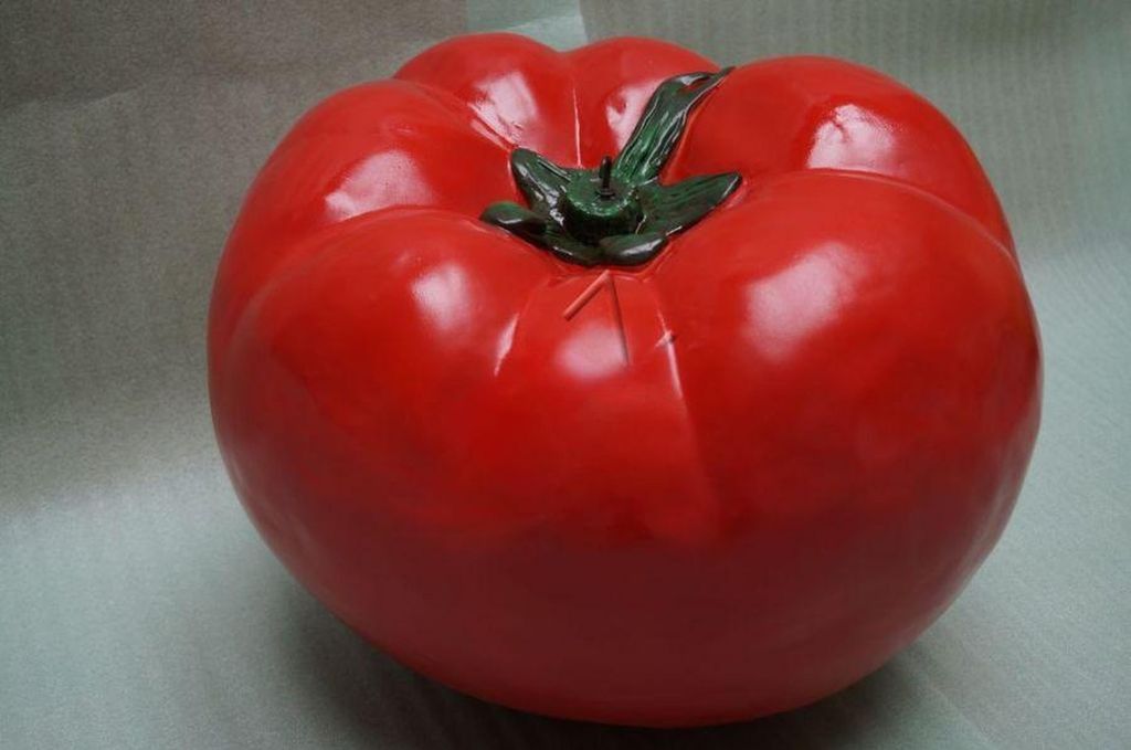 Design Tomate Figur Garten Statue Skulptur Figuren Skulpturen Dekoration b412