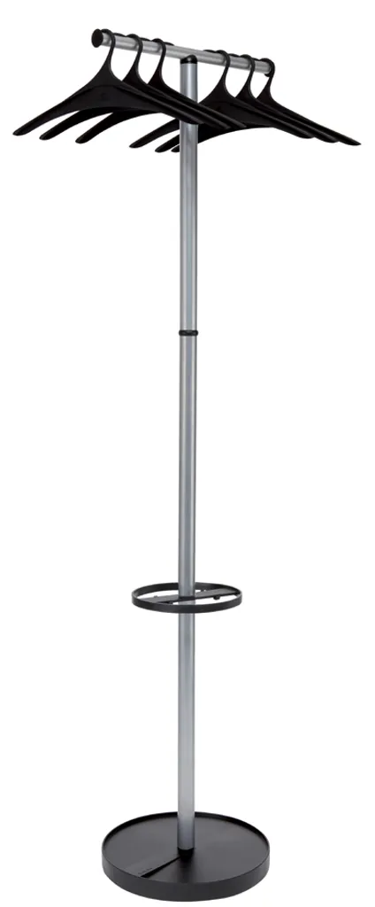 ALBA PMWAVE2 Portemanteau WAVE2 Argenté de 174 cm pour Bureau et Accueil