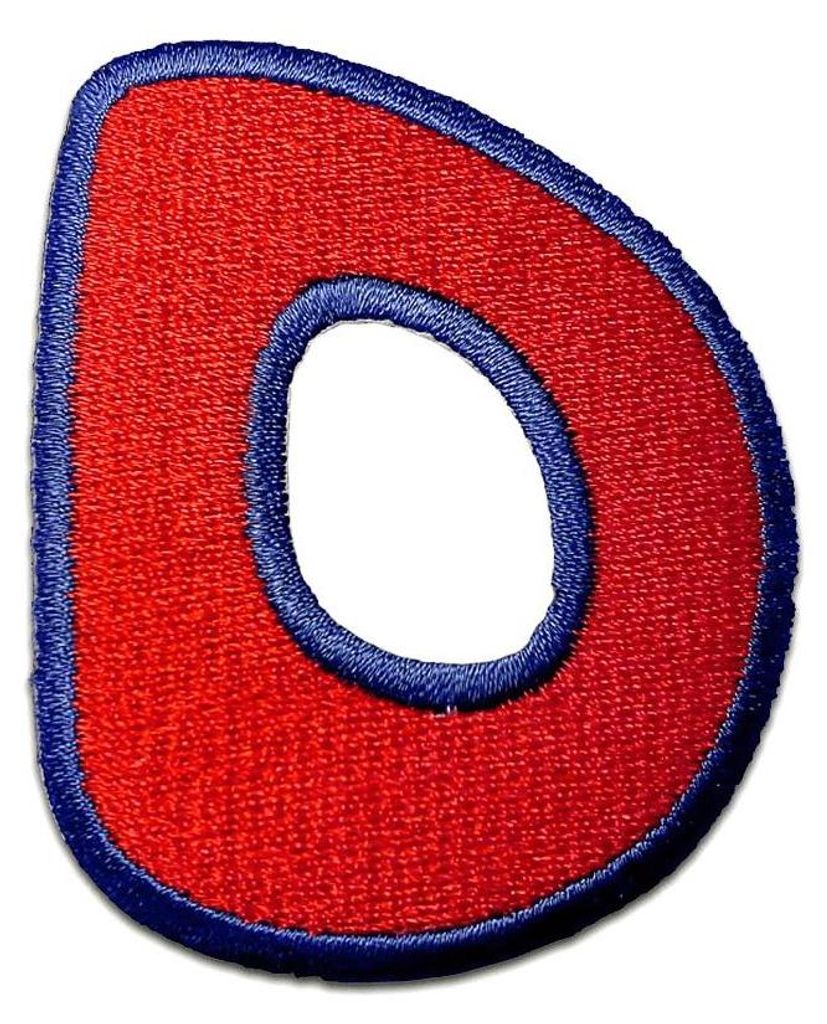 Buchstabe D - 6.3x5cm: Alphabet Buchstaben Einzeln Auswählbar - Aufnäher, Bügelbild, Aufbügler, Applikationen, Patches, Flicken, Zum Aufbügeln