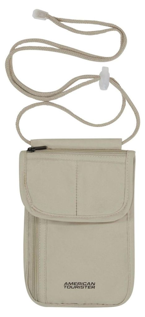 American Tourister Umhängetasche RFID Security Neck Pouch Sand beige