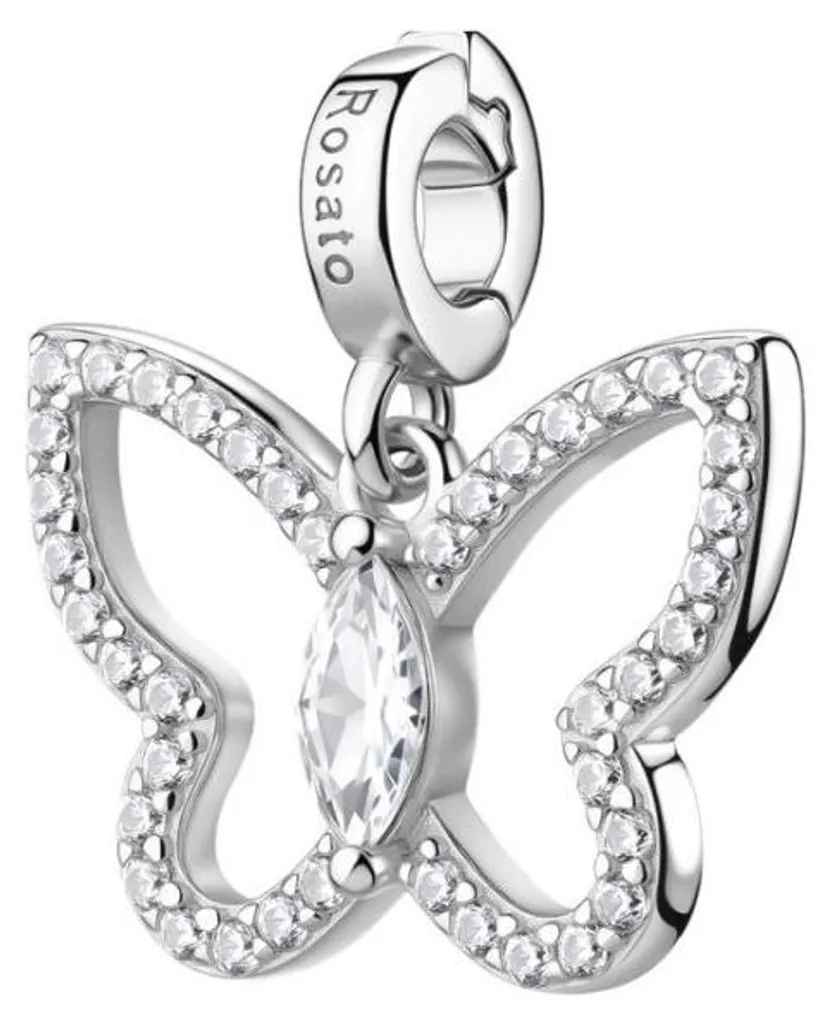 Pendentif Argent Papillon Scintillant en Zirconium - Éclat Durable