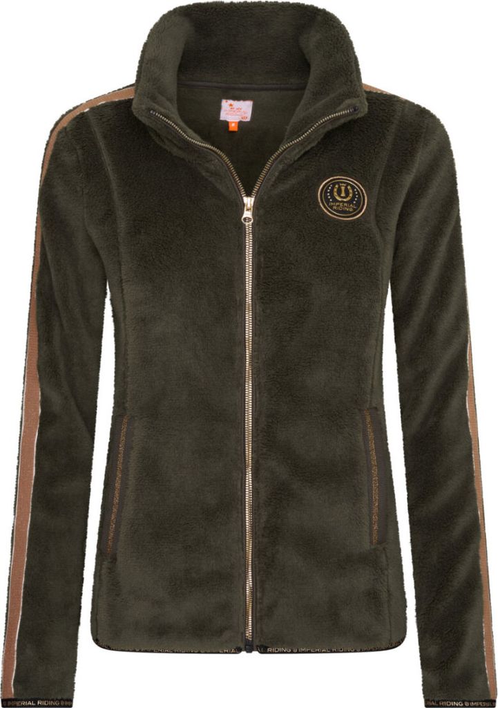 Imperial Riding Fleece Jacke IRHFurry Chic dark olive, Größe:XS