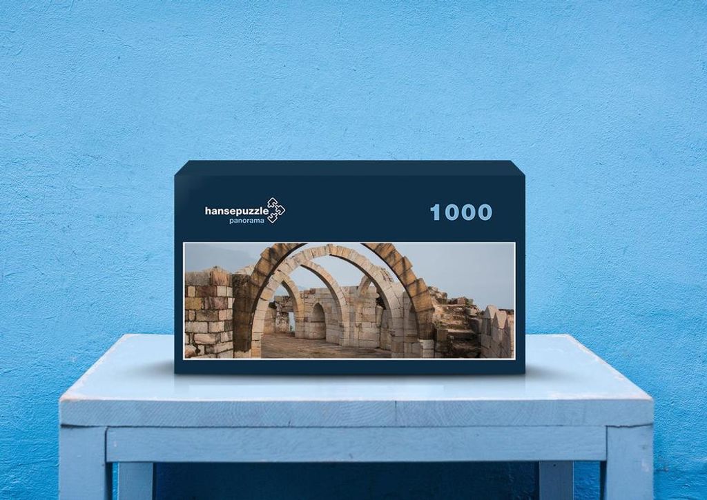 hansepuzzle 64168 - Ruinen Puzzle, 1050 Teile, Gebäude, 60,0 x 46,0cm mit hochwertiger Aufbewahrung, Kartonbox und wiederverschließbarem Beutel