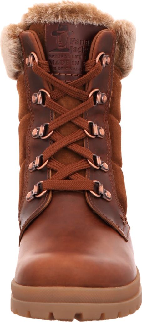 Panama Jack Tuscani Veterschoenen Hoog - Cognac - Maat 37