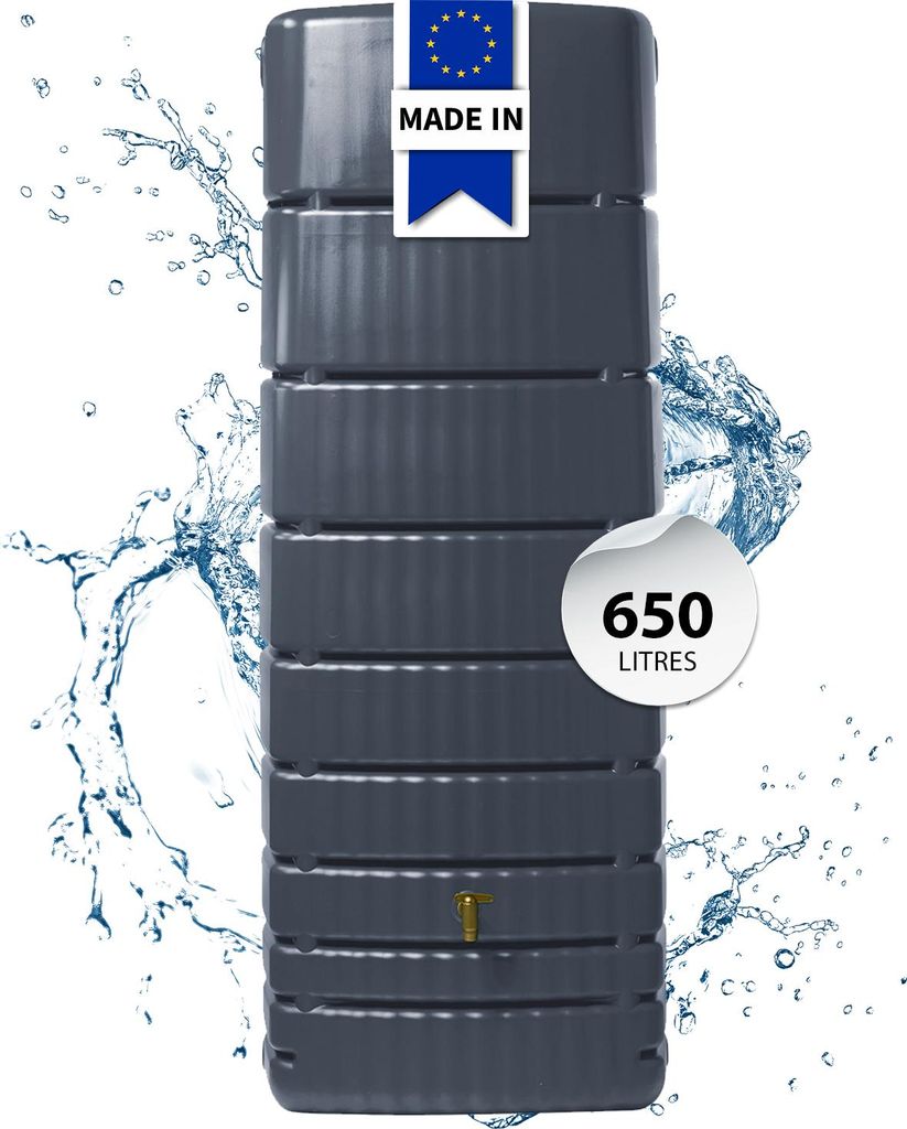 4rain SLIM Réservoir Mural 650 L, gris graphite Image du produit 