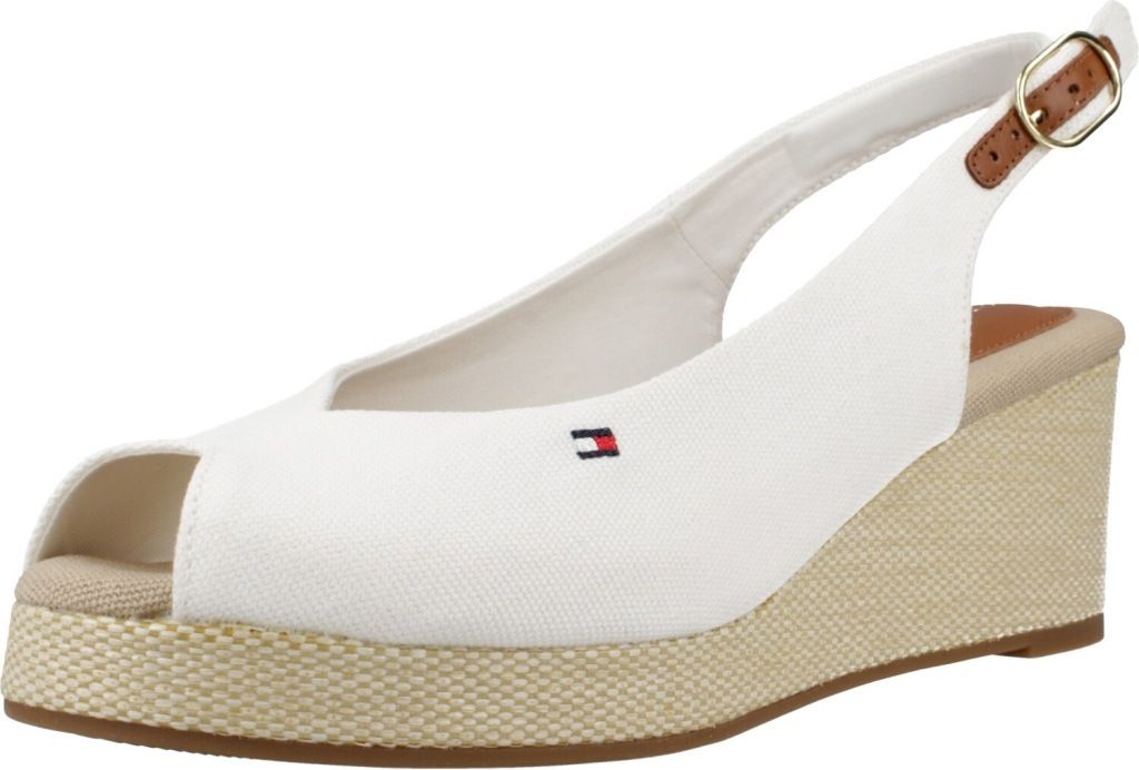 Tommy Hilfiger Flag Mid Wedge Espad Slin FW0FW08595YBL (39/ecru)