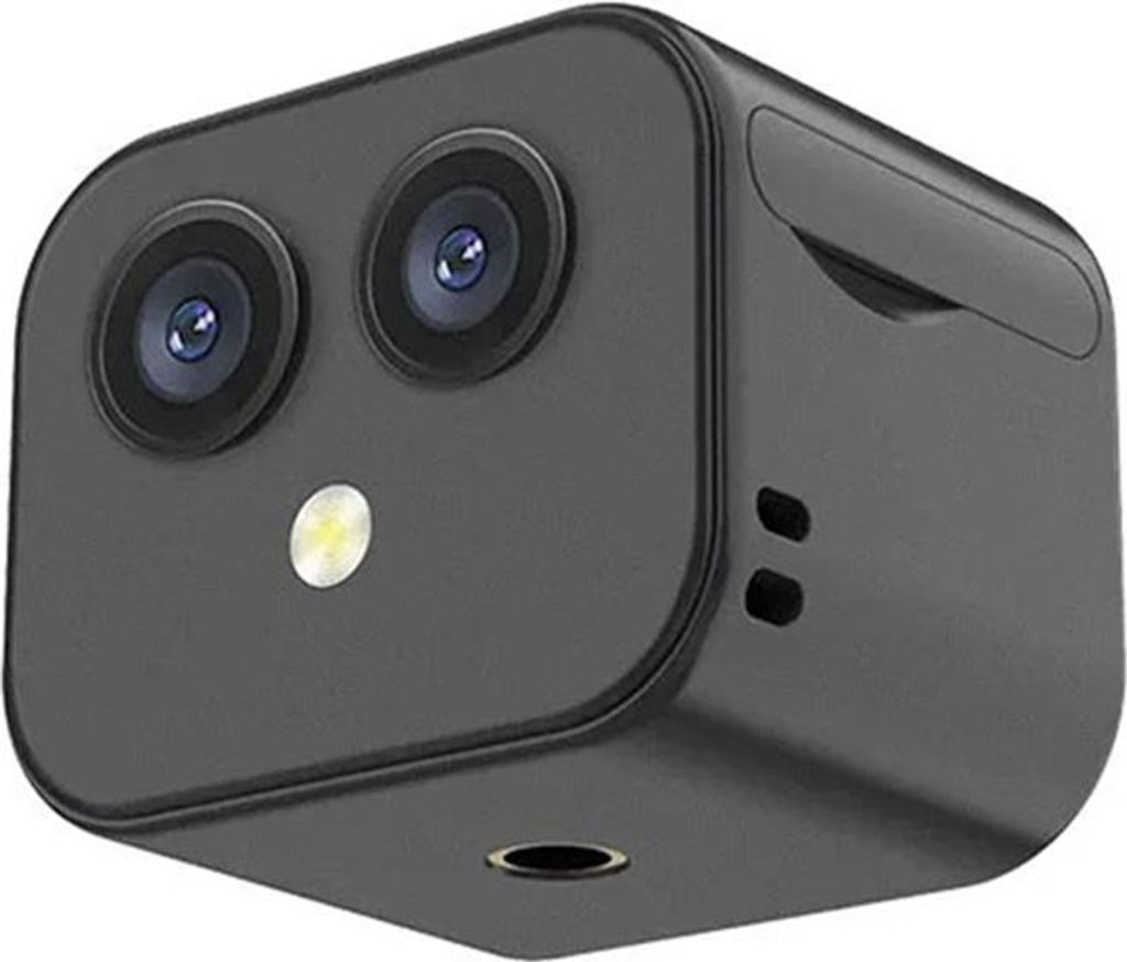 4K WLAN Überwachungskamera mit Dual-Lens, 170° Weitwinkel, APP Fernsteuerung, Zwei-Wege-Audio, Akku & Magnethalterung für Indoor/Outdoor