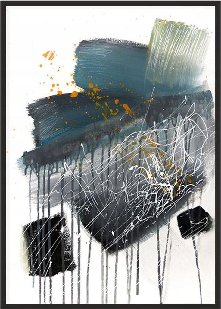 Bildplakat im Rahmen 53x73 cm Abstraktion P1514