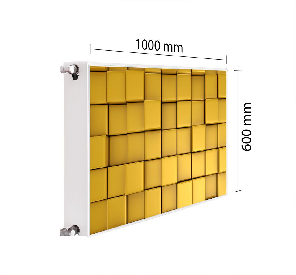 Magnet Heizkörperverkleidung Heizkörperabdeckung 100x60 GELB