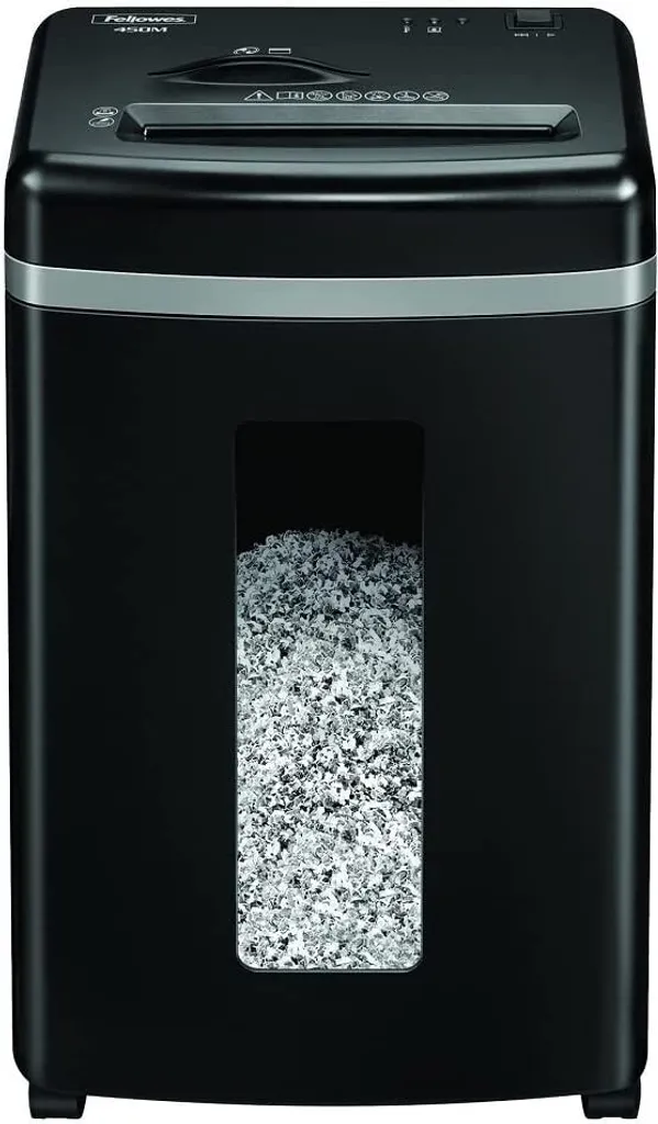 Fellowes 450M Destructeur de documents Microshred noir et argenté