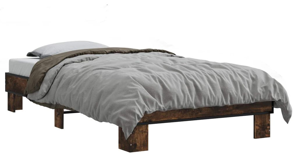 Bettrahmen Geräucherte Eiche 80 x 200 cm Holzwerkstoff