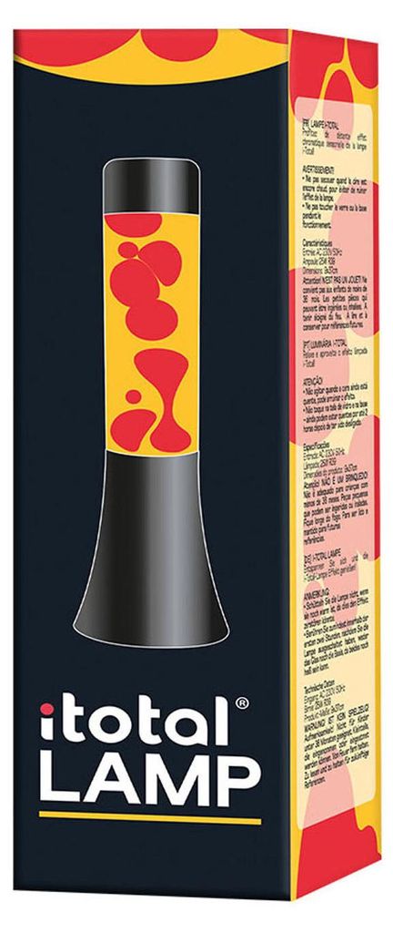 Lampa lawowa czarny/pomarańczowy/czerwony, 30 cm Zdjęcie produktu 