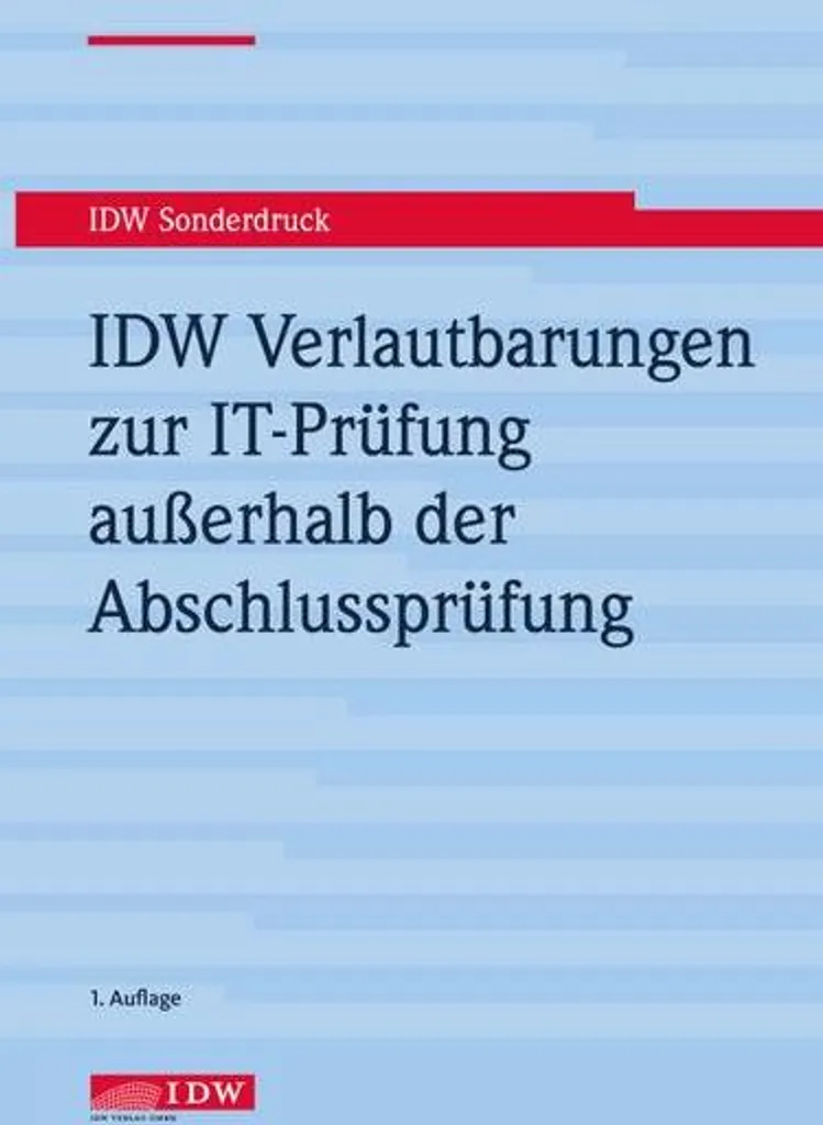 Recueil de Normes IDW IT-Prüfung pour Audit des Systèmes d'Information