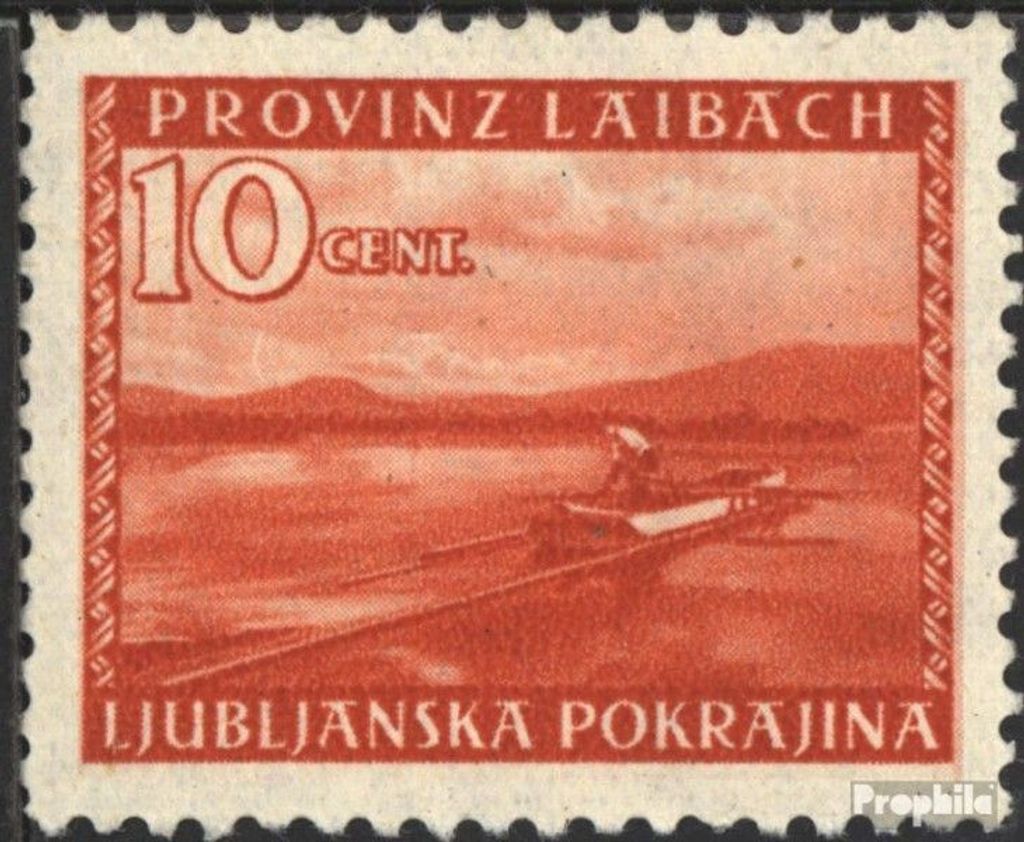 Briefmarken Laibach (Dt.Bes.2.WK.) 1945 Mi 46b  postfrisch Produktbild 
