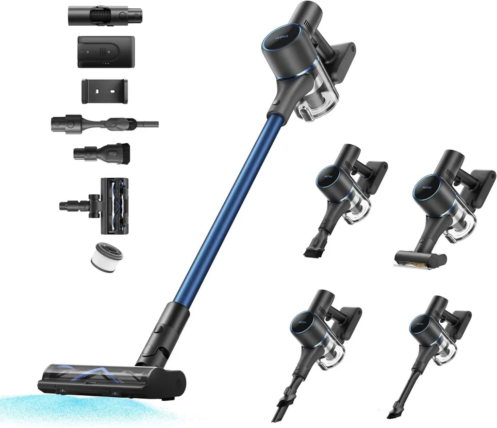 MOVA S4 Detect Aspirateur Balai sans Fil 150AW avec Brosse OptiInsight