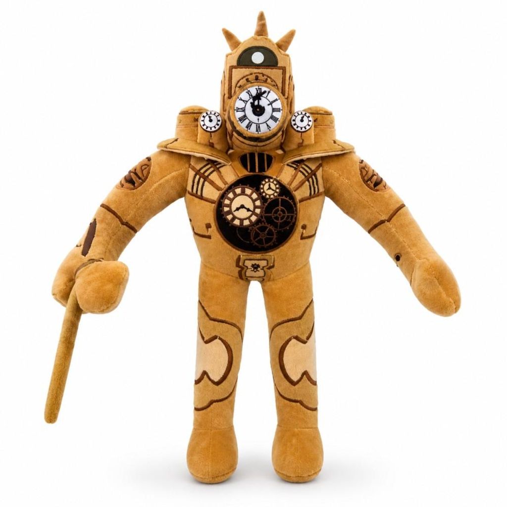 Wiztex Skibidi Titan Clockman knuffel - 30 cm. Verbeterde Productafbeelding 