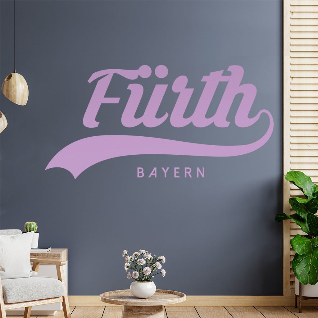 Fürth Bayern Wandtattoo Wandaufkleber Wall Sticker - Dekoration, Küche, Wohnzimmer, Schlafzimmer, Badezimmer