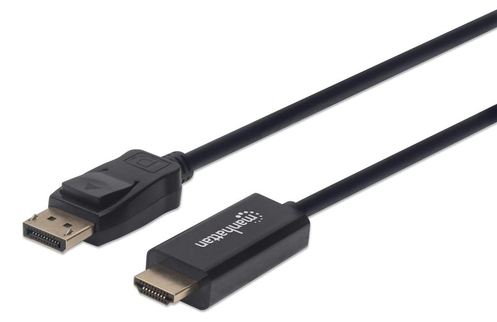MANHATTAN 4K@60Hz DisplayPort auf HDMI-Kabel 1,8m schwarz