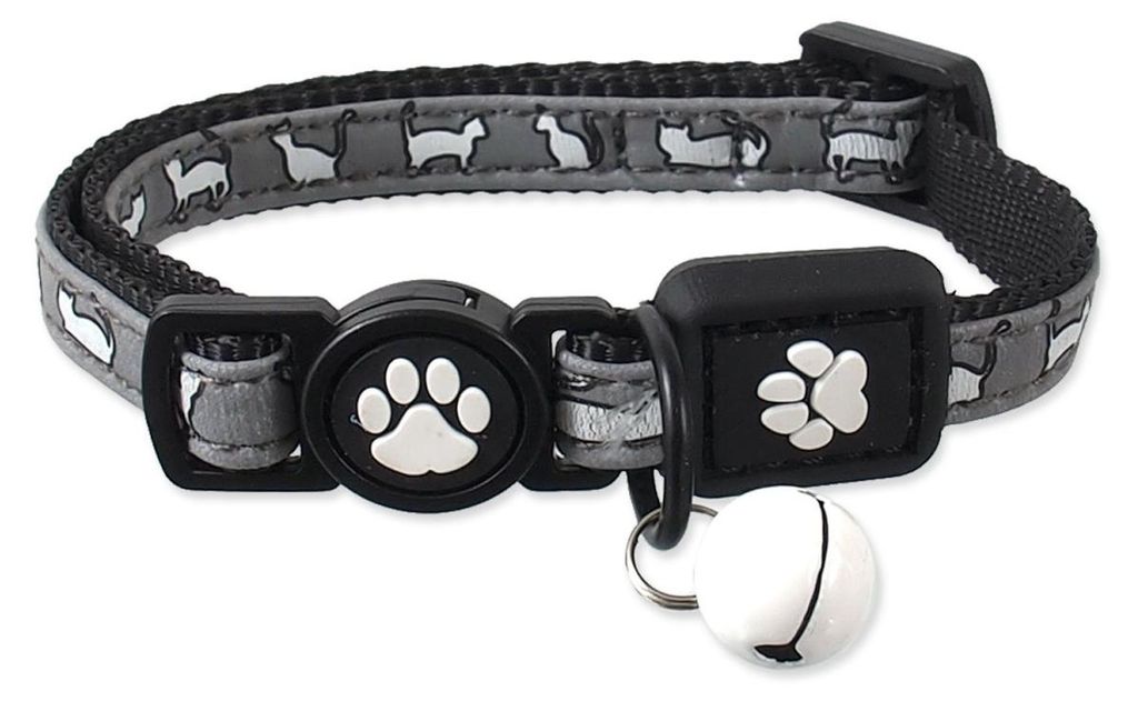 Collier Active Cat Reflective XXS noir 1x16-22 cm Image du produit 