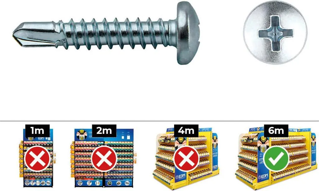 250 Viti Lamiera CELO 3,9x25 mm Autofilettanti Zincate - Fai da Te Sicuro