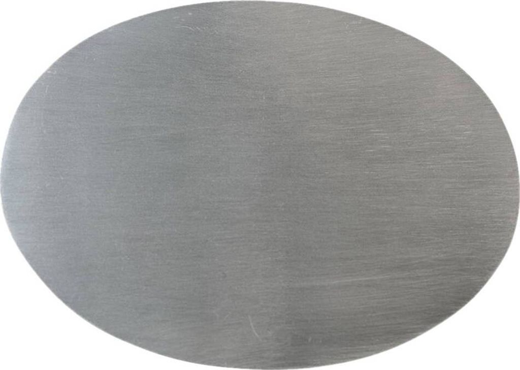Teller Edelstahl Matt 17x12cm Kerzenhalter Oval Kerzenteller Tischdekoration