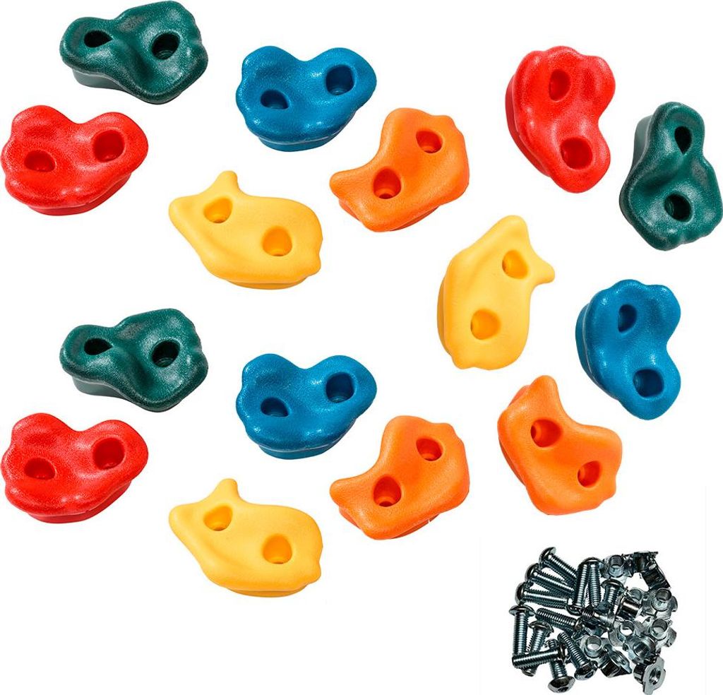 15er Set Klettersteine mit Schrauben
