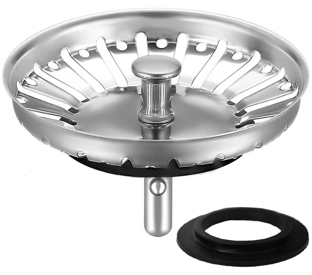 Küchenabflussstopfen mit Siebeinsatz Ø 83/84 mm, Abflussstopfen, Siebkorb und Abflusssieb für Küchenabflüsse, Franke Spülenteile, für Abflü...