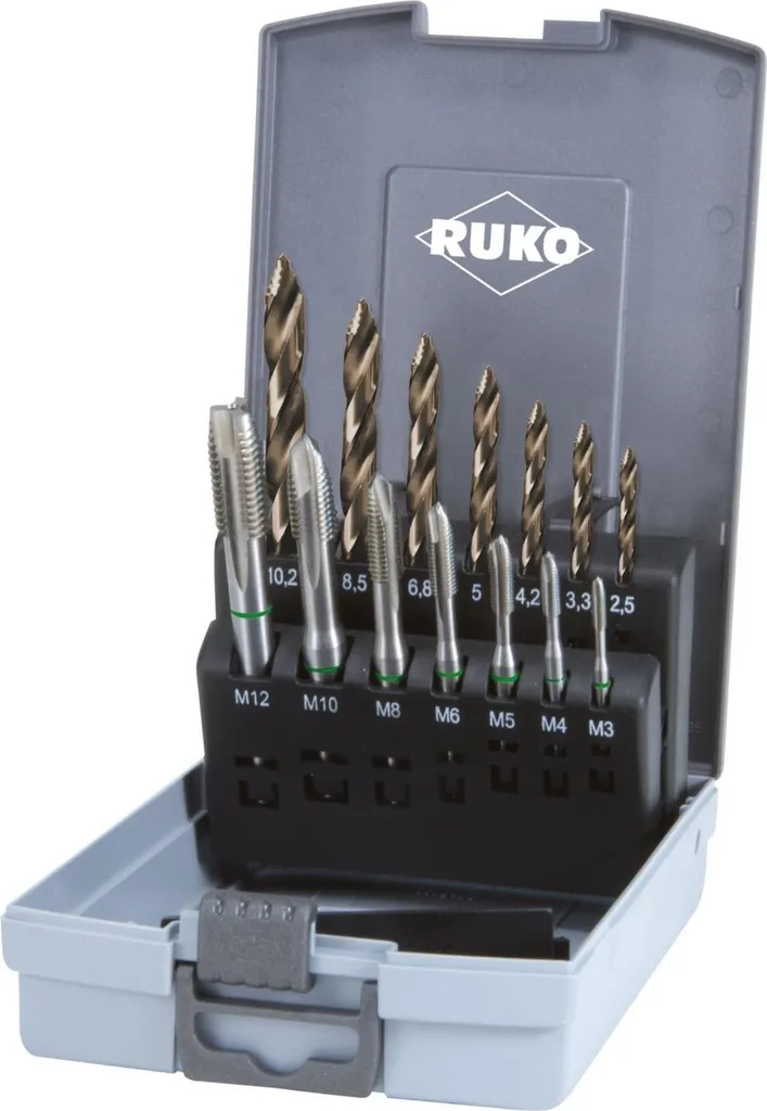 Taraudage Net sans Casse avec le Kit RUKO Forets FLOWSTEP et Tarauds HSSE