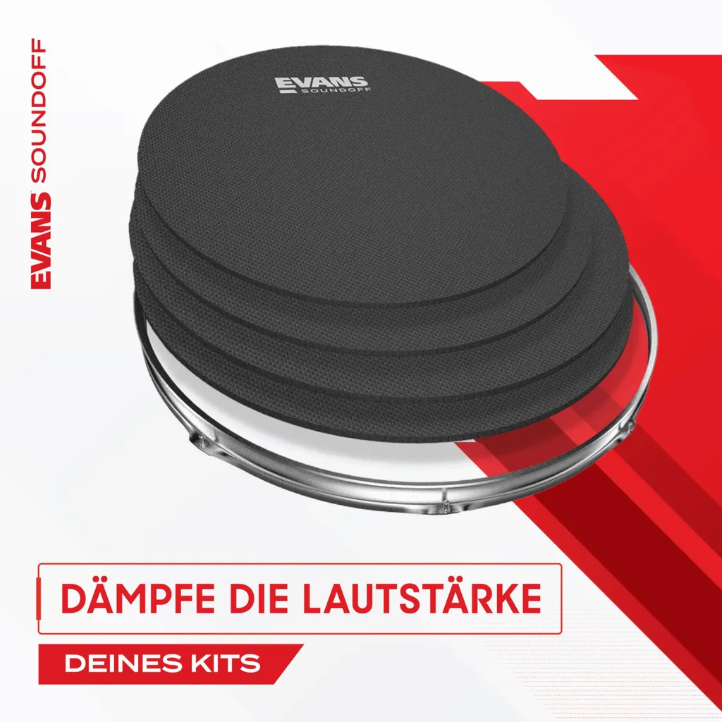Pack Sourdine Evans HQ 8 pouces - Travail de la Batterie en Silence - 2