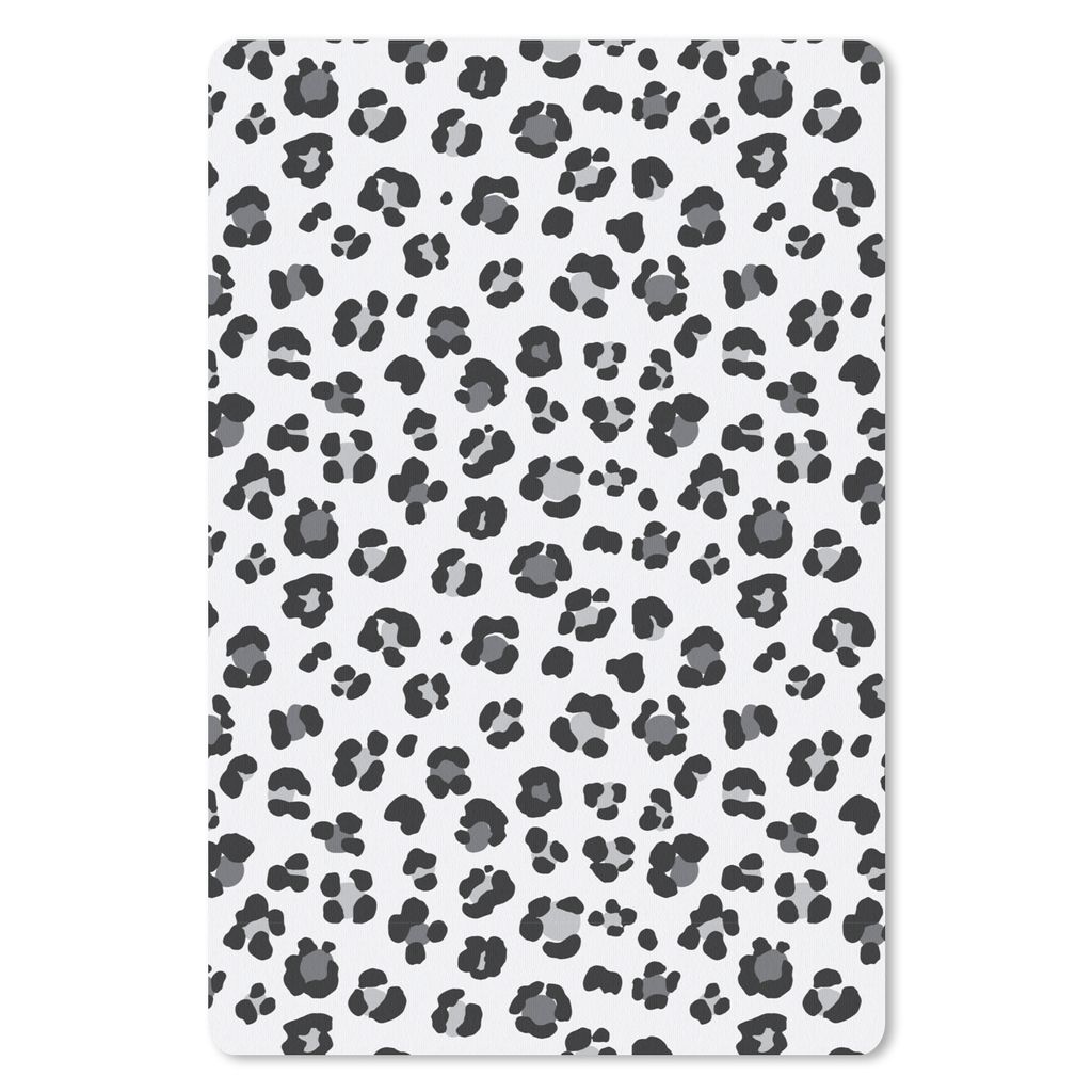 MuchoWow Mauspad Mousepad Panther Druck - Grau - Flecken 40x60 cm - Mousepads - Maus Mat - Pad - Mausunterlage - Schreibtisch Accesoire