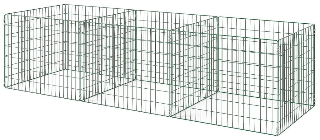 Komposter1680Liter,270x90x70cm3-teiligSchnellkomposterausSta Produktbild 