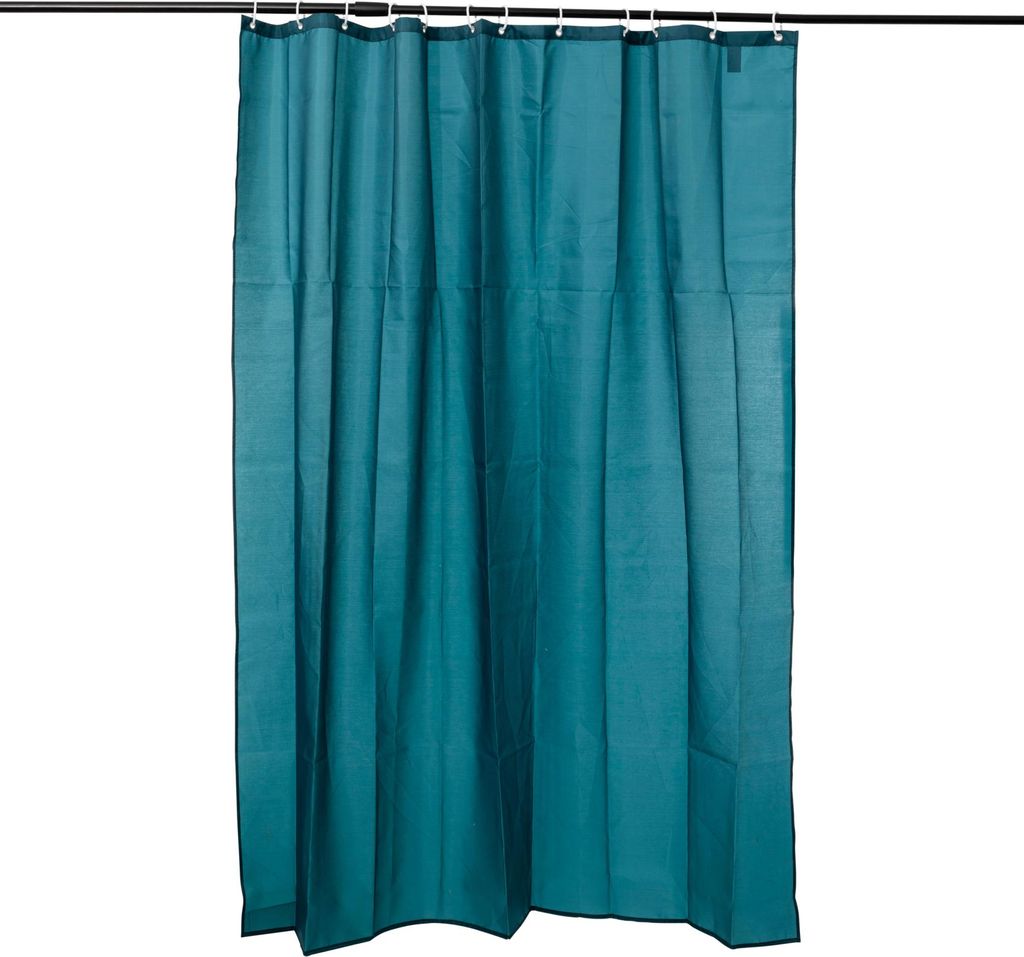 Duschvorhang 180x200cm "colorama" petrolblau - 5 five simply smart