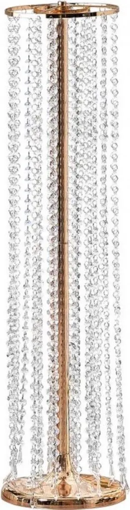 Support de Fleurs Design Cristal 90cm en Fer - Set de 4 Tables d'Appoint - 3