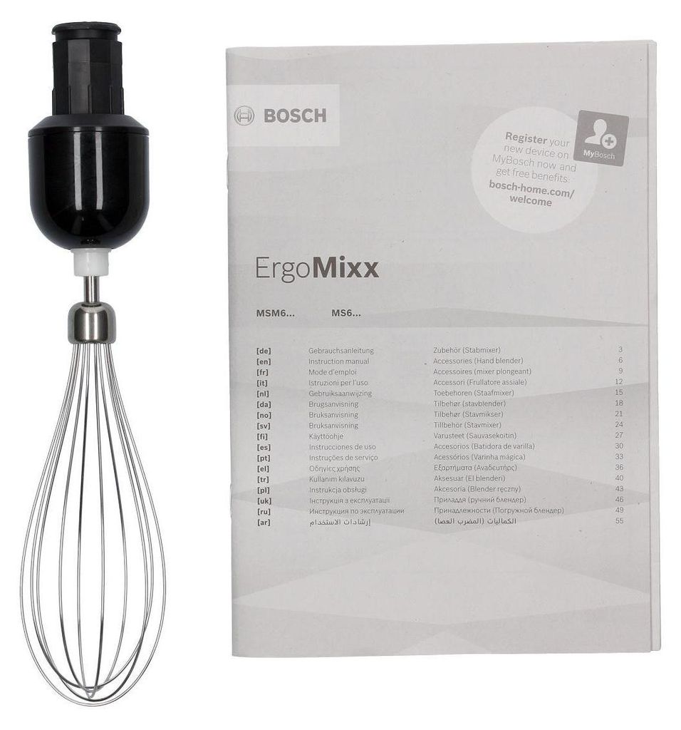 BOSCH 12027763 Schneebesen mit Getriebe für Stabmixer Produktbild 