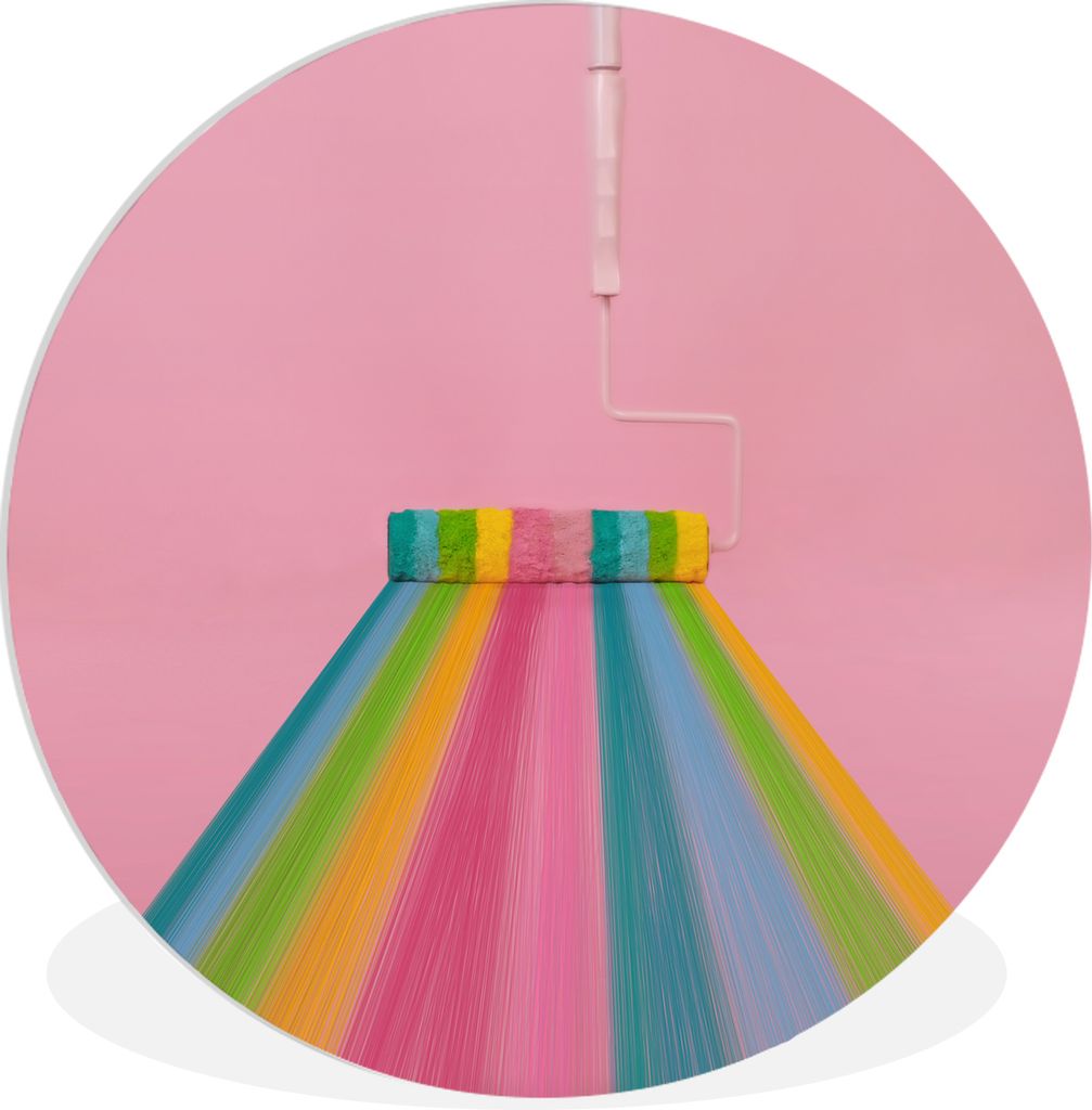 MuchoWow - Wand-Kreis - Wohnzimmer - Bild - Runde - Wanddeko - Dibond - Kunstdrucke