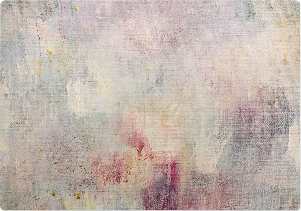 Pastellabstraktion – Bodenschutzmatte – Rutschfest – Schutzmatte für Büro – Vinylmatte – Stuhlunterlage – 100 x 100 cm