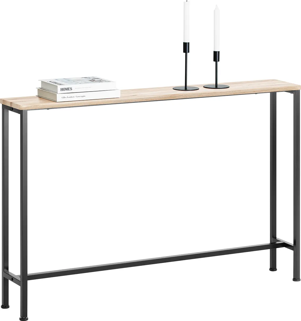 Console étroite stable pour couloir encombré style vintage métal